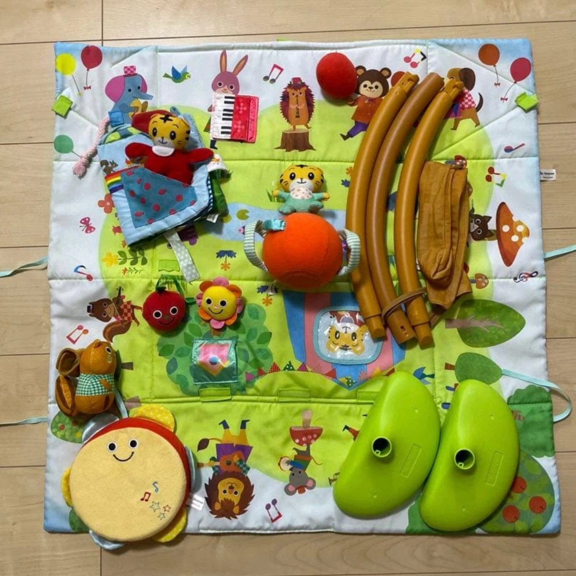 五感で楽しむ ベビージム プレイマット しまじろう ちゃれんじ
