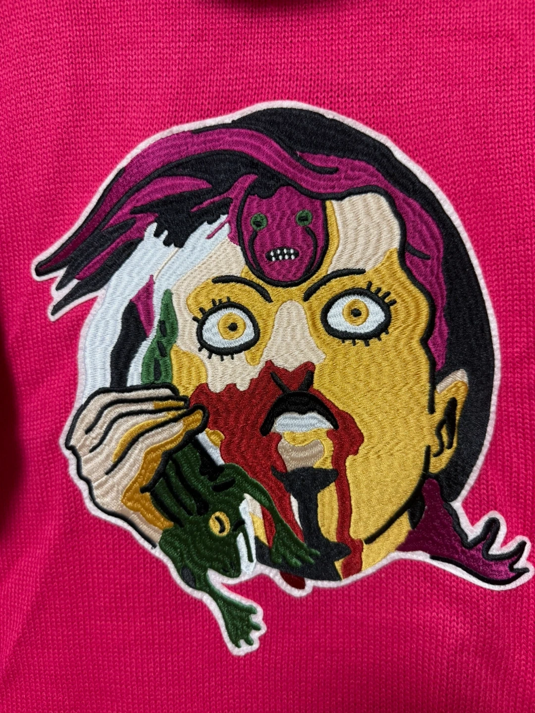 新品未使用 glamb グラム ドッピオ タートル ニット ジョジョの奇妙な冒険 コラボ ピンク jojo Knitの写真4枚目