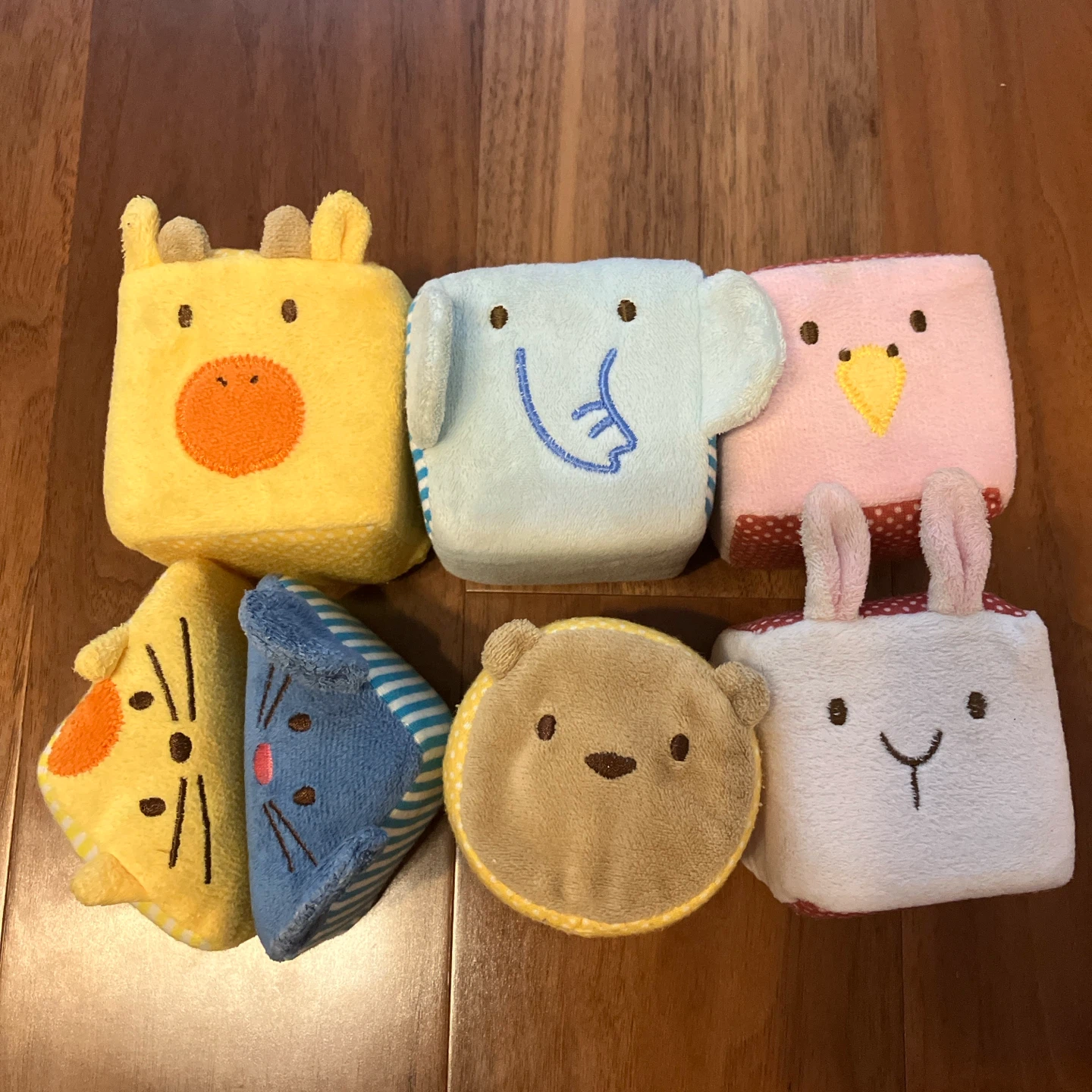 布製 動物積み木セット 知育玩具
