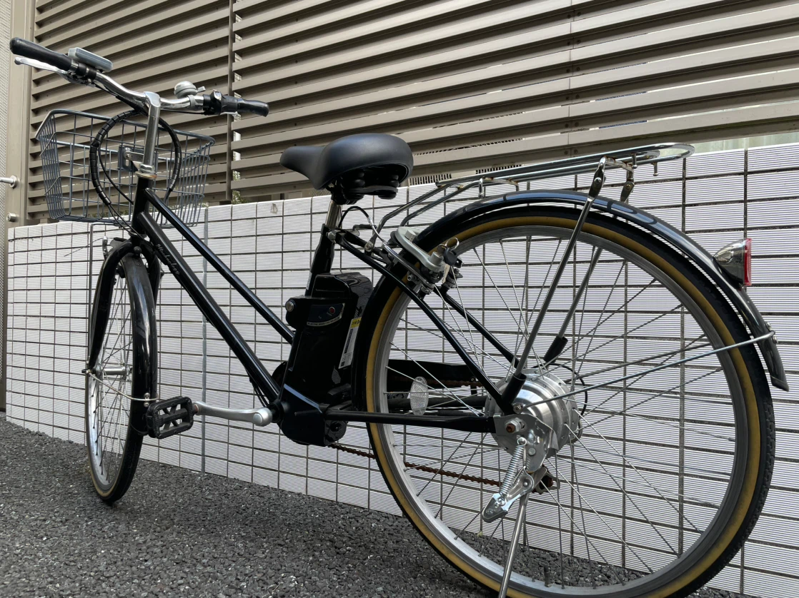 21テクノロジー 電動アシスト自転車 ブラック 鍵付き