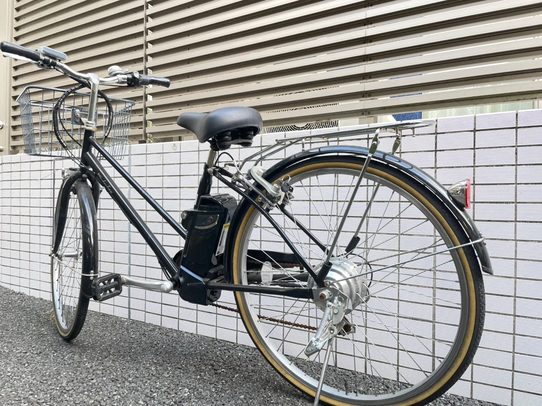 21テクノロジー 電動アシスト自転車 ブラック 鍵付きの写真6枚目