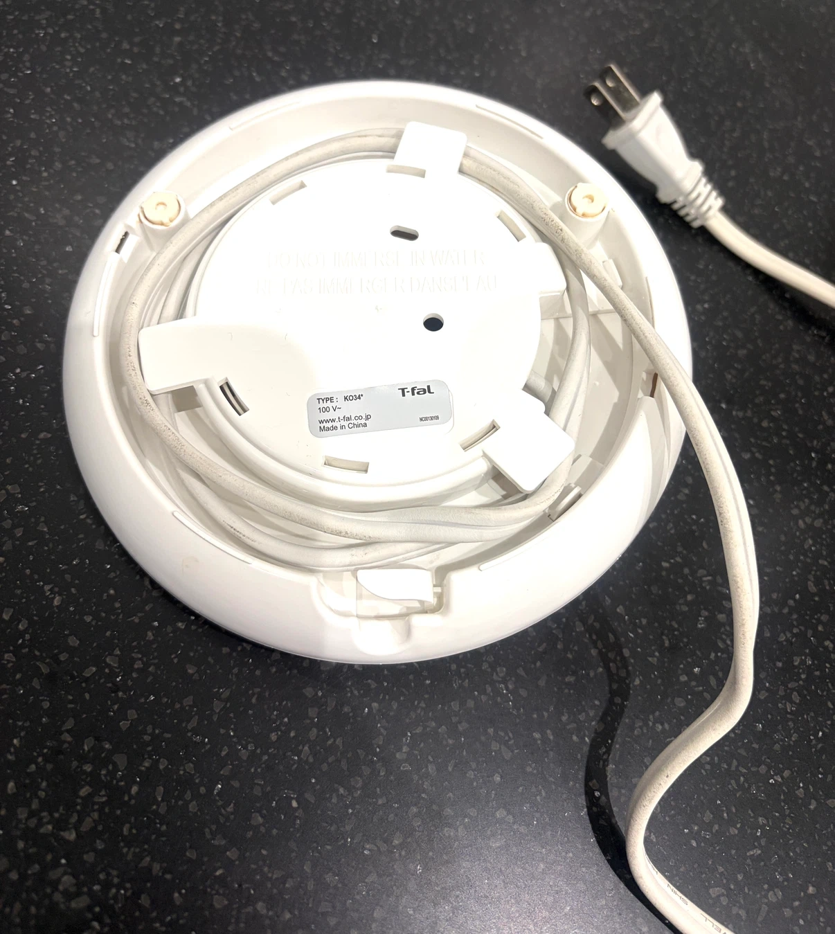 ティファール 電気ケトル ジャスティン+ ホワイトの写真4枚目