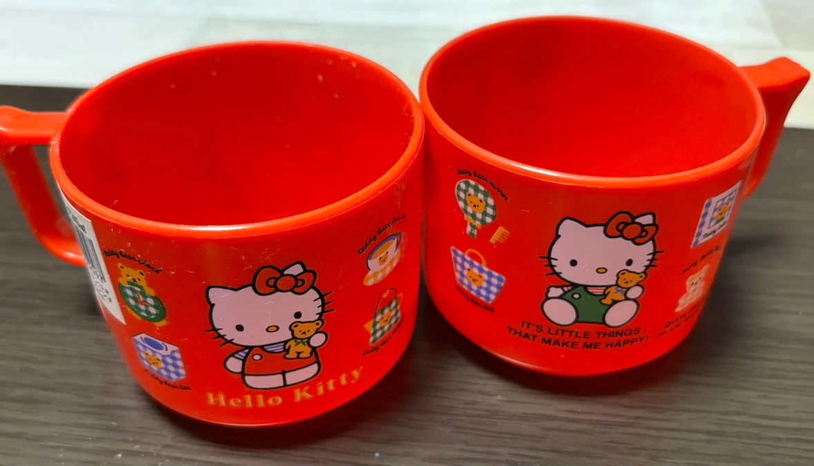 ハローキティ プラスチックコップ 2個セット
