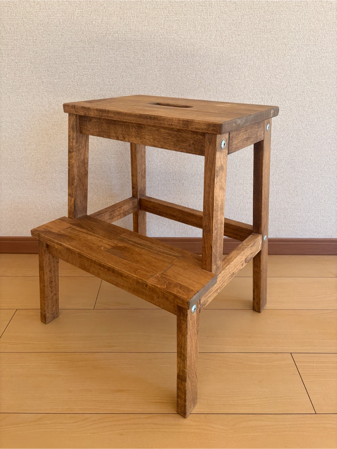 木製 2段踏み台 ステップスツール