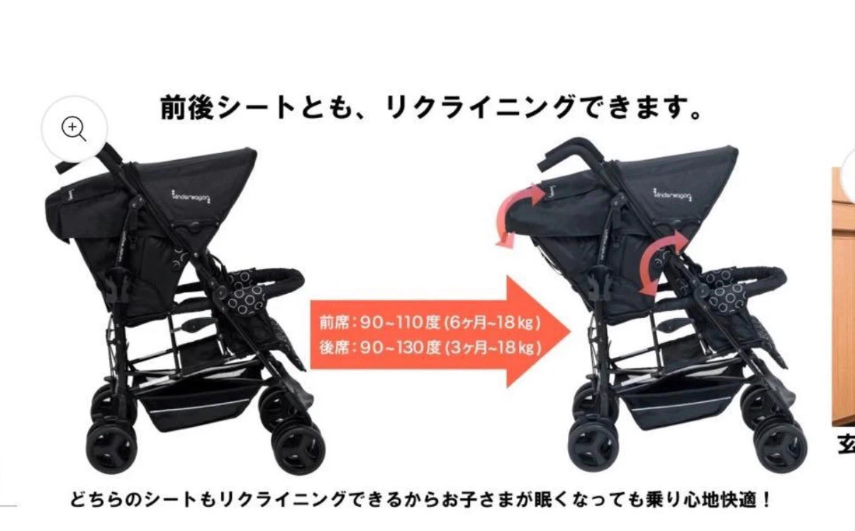 値下げ交渉あり！美品　二人乗りバギーの写真3枚目