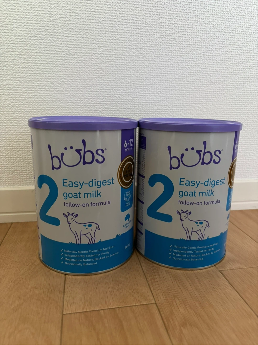 Bubs バブズ ヤギミルク ステップ2 2缶セット 粉ミルク