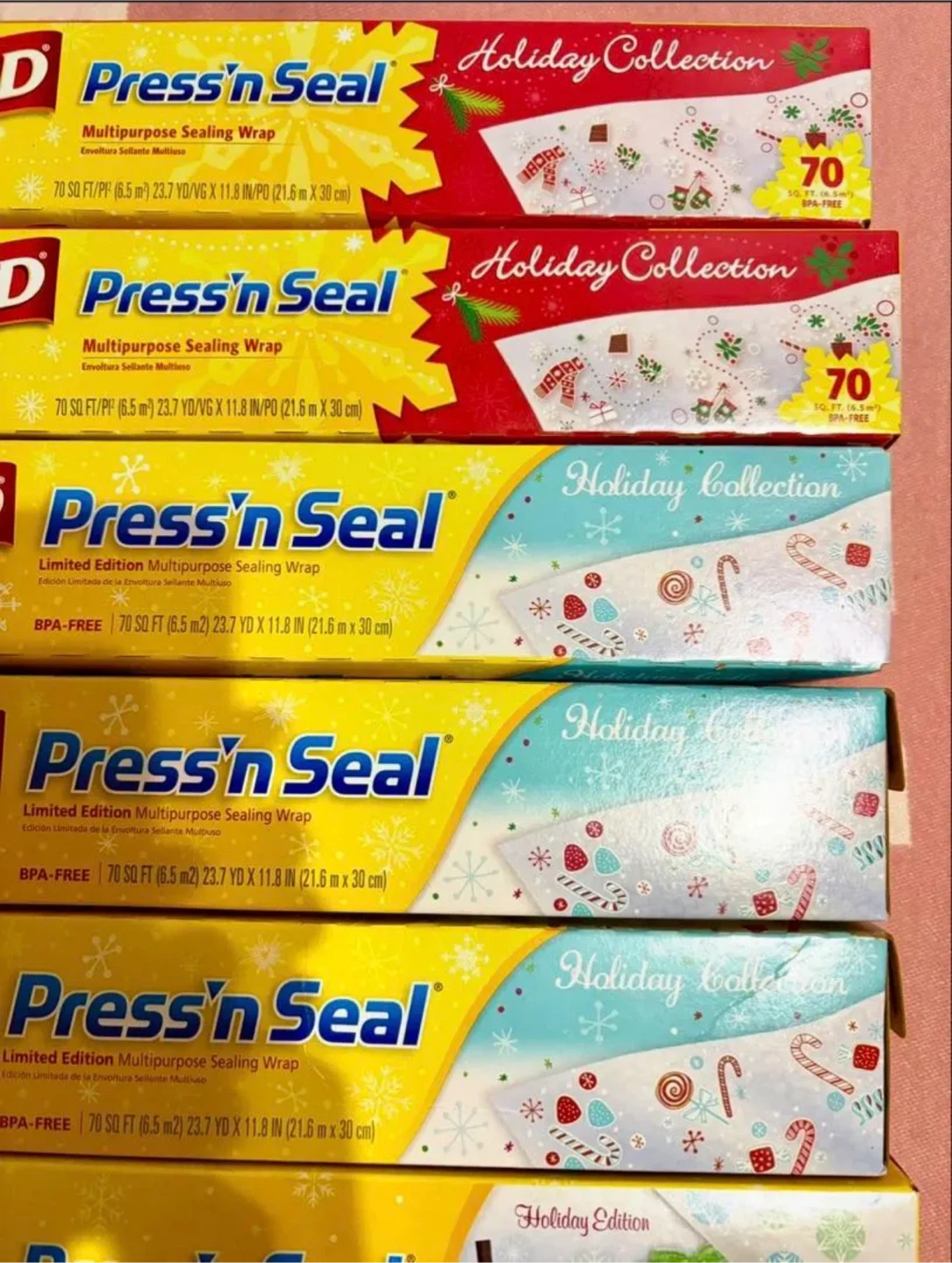GLAD プレスンシール ホリデーver. クリスマス　3柄　日本未入荷の写真2枚目