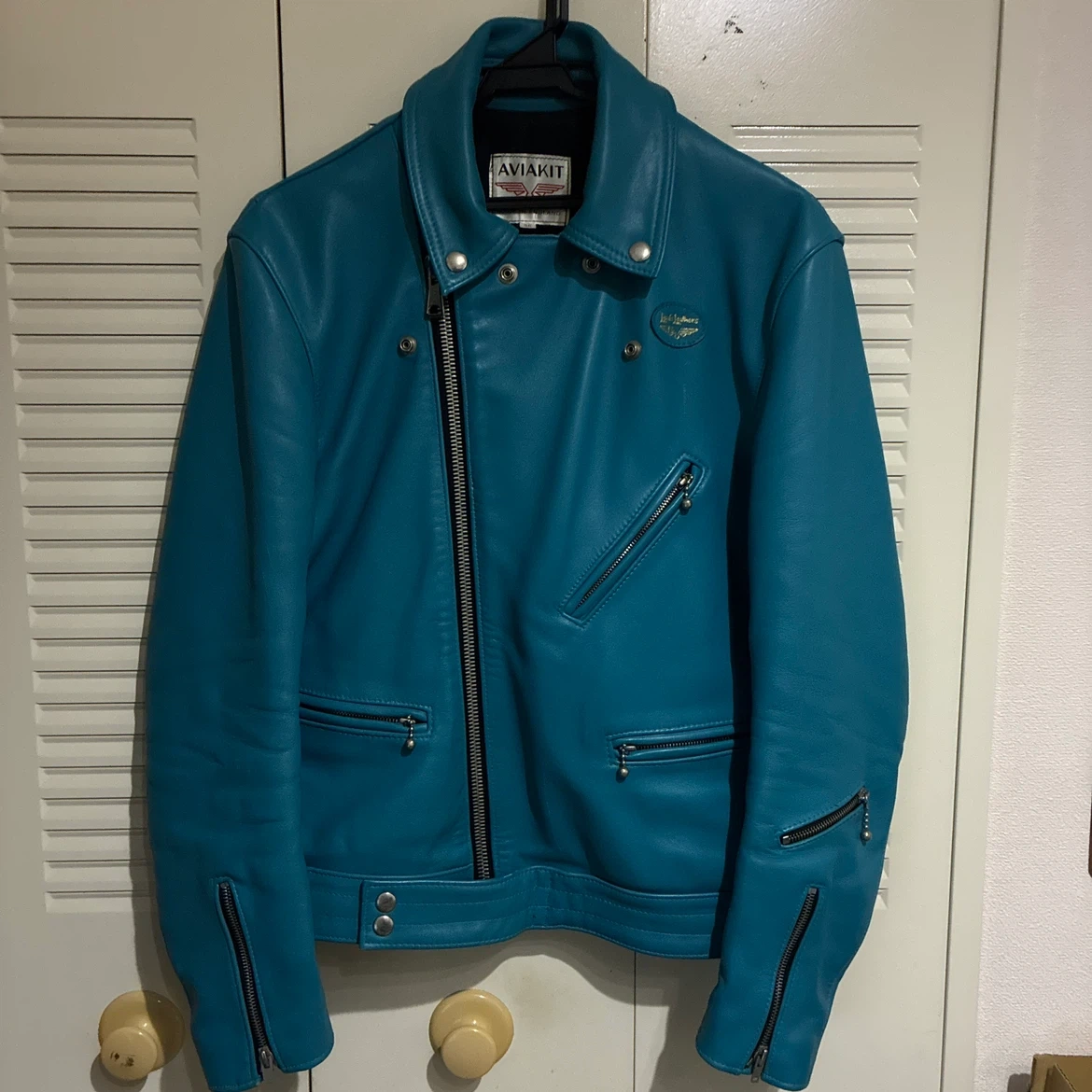 Lewis Leathers ルイスレザー サイクロン ターコイズブルー 36