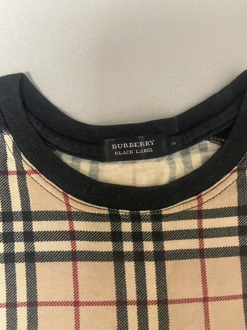 「激レア」バーバリーブラックレーベル Tシャツ チェック柄の写真2枚目