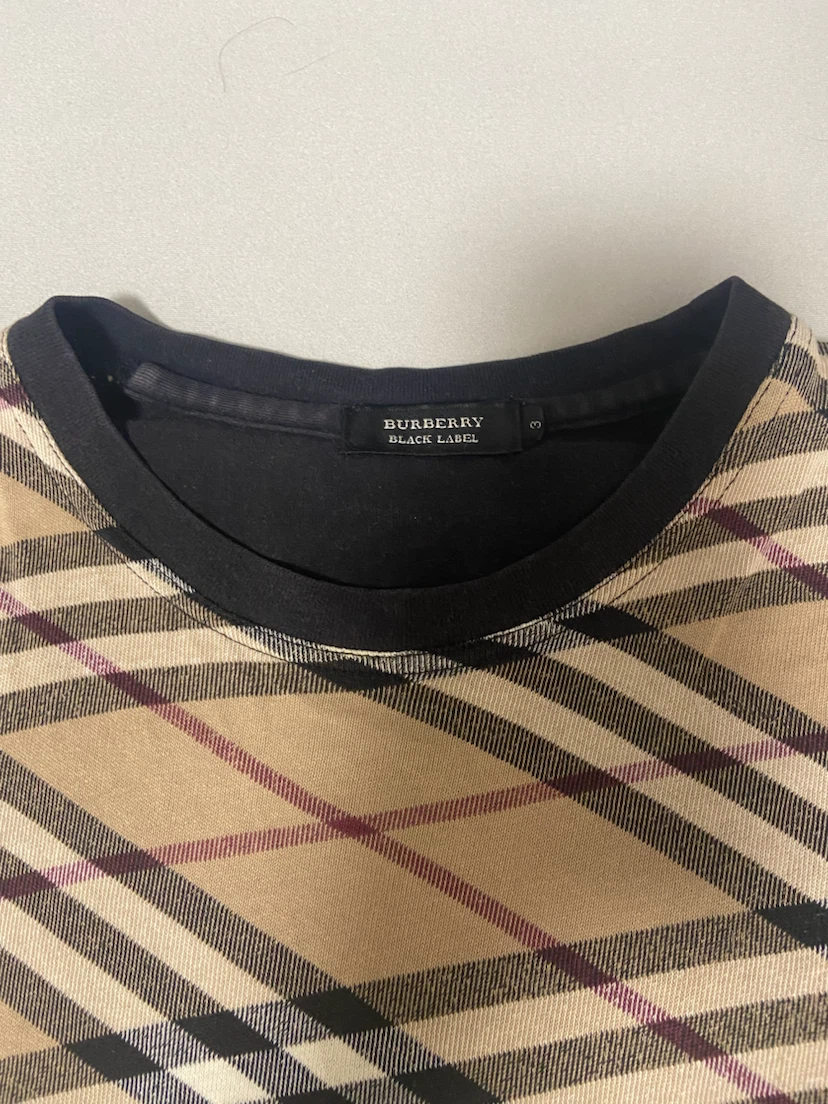burberry バーバリーブラックレーベル Tシャツ チェック 3の写真2枚目