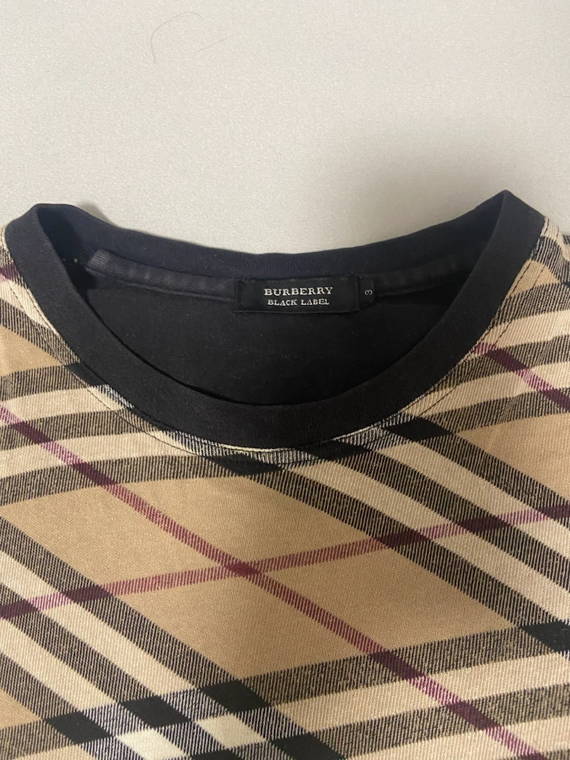 burberry バーバリーブラックレーベル Tシャツ チェック 3の写真2枚目