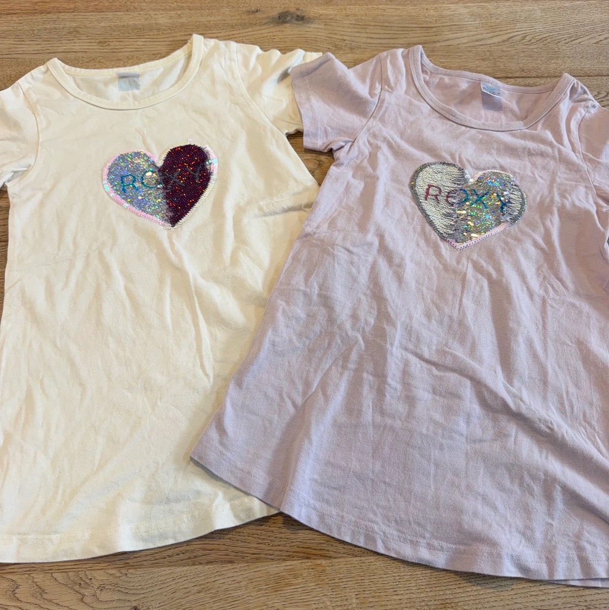 ロキシー Tシャツ 120cm 2枚セット スパンコール