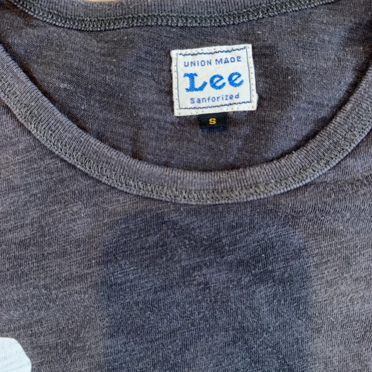 リー Lee ロゴTシャツ チャコールグレー Sサイズの写真3枚目