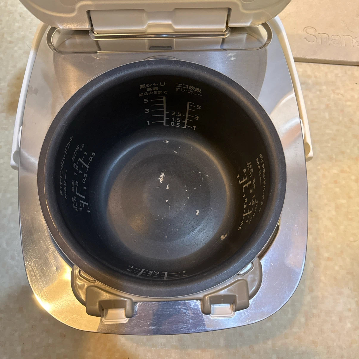 Panasonic 可変圧力IHジャー炊飯器 SR-PA107 5.5合炊きの写真7枚目