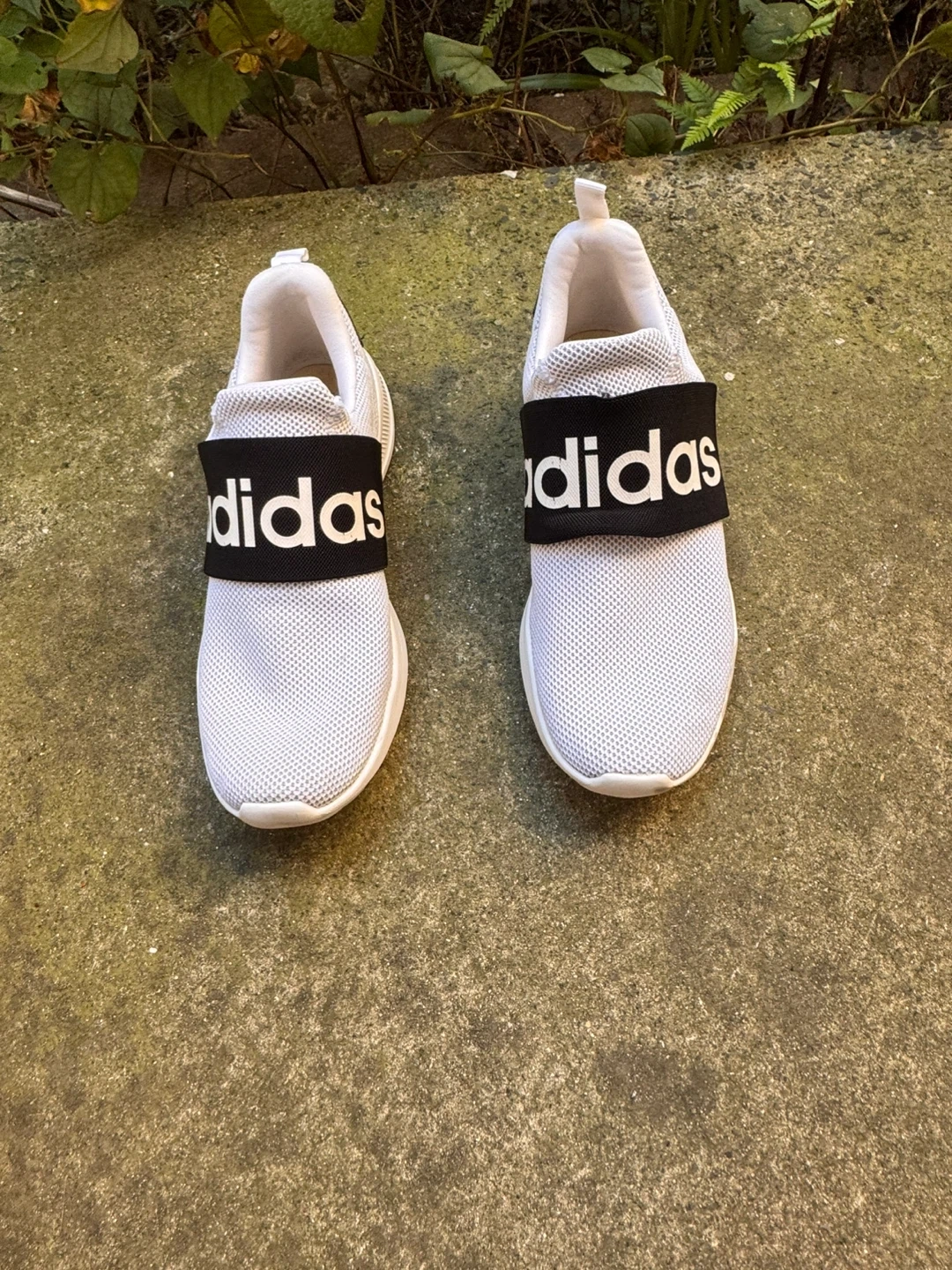 アディダス スリッポン 白 黒 ADIDAS running shoes 30cm