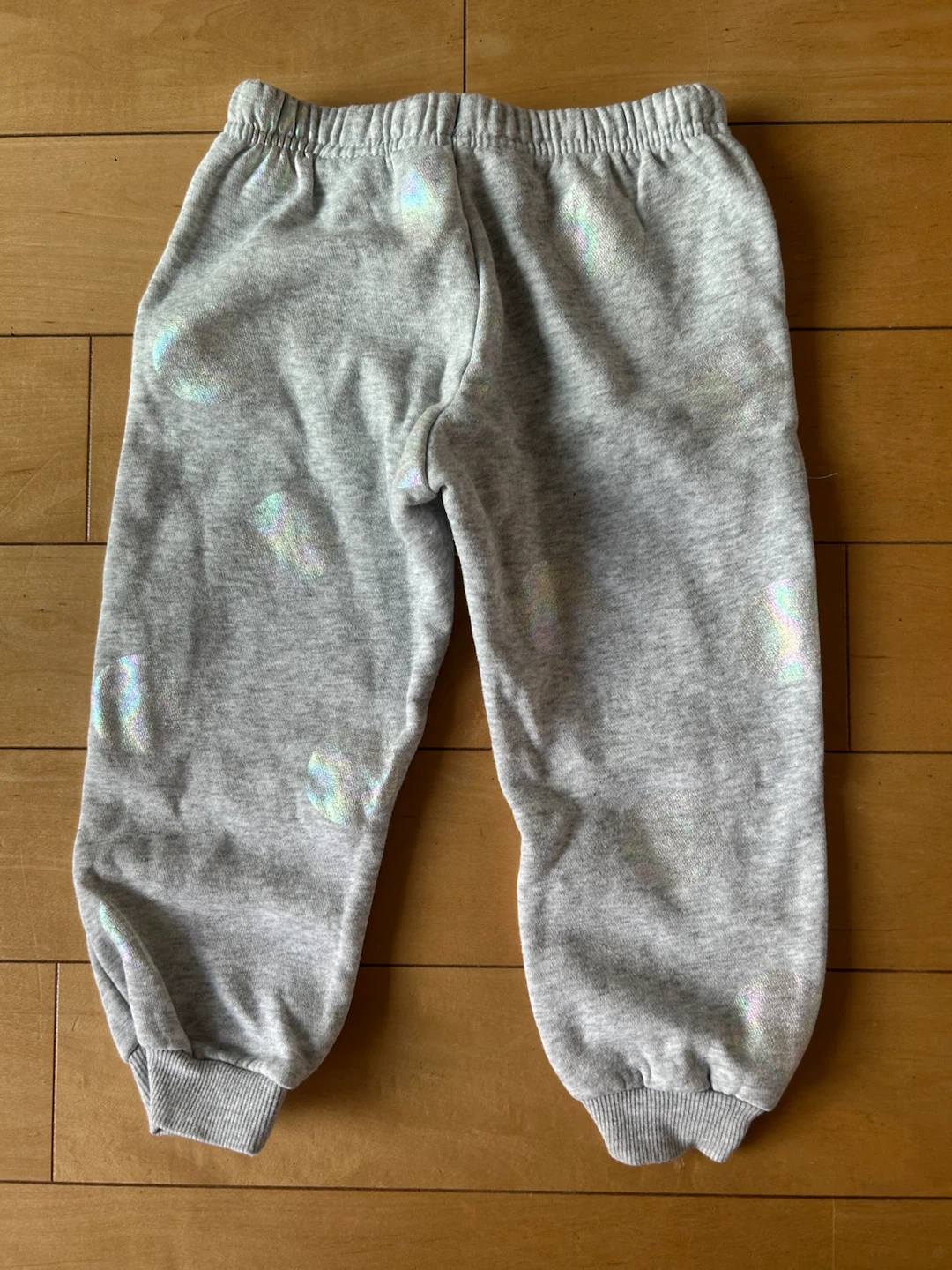 H&M ライトグレー 100cm スウェットシャツ ジョガーパンツ セットアップの写真3枚目