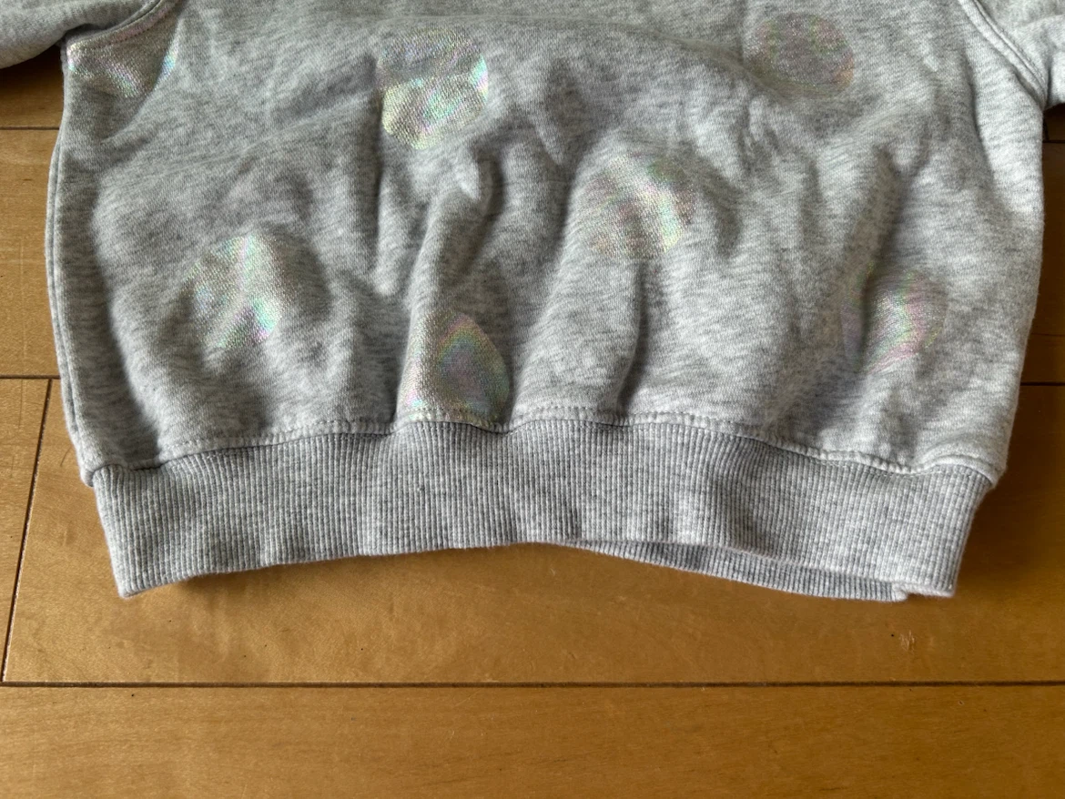 H&M ライトグレー 100cm スウェットシャツ ジョガーパンツ セットアップの写真8枚目