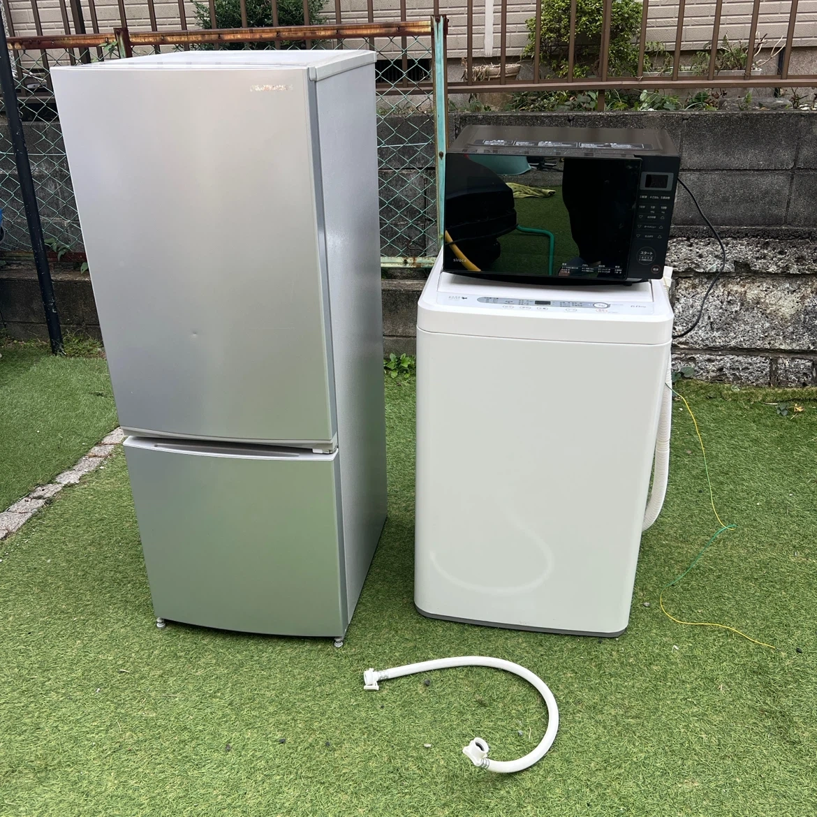 家電3点セット 電子レンジ・冷蔵庫・洗濯機 自動霜取り機能つき