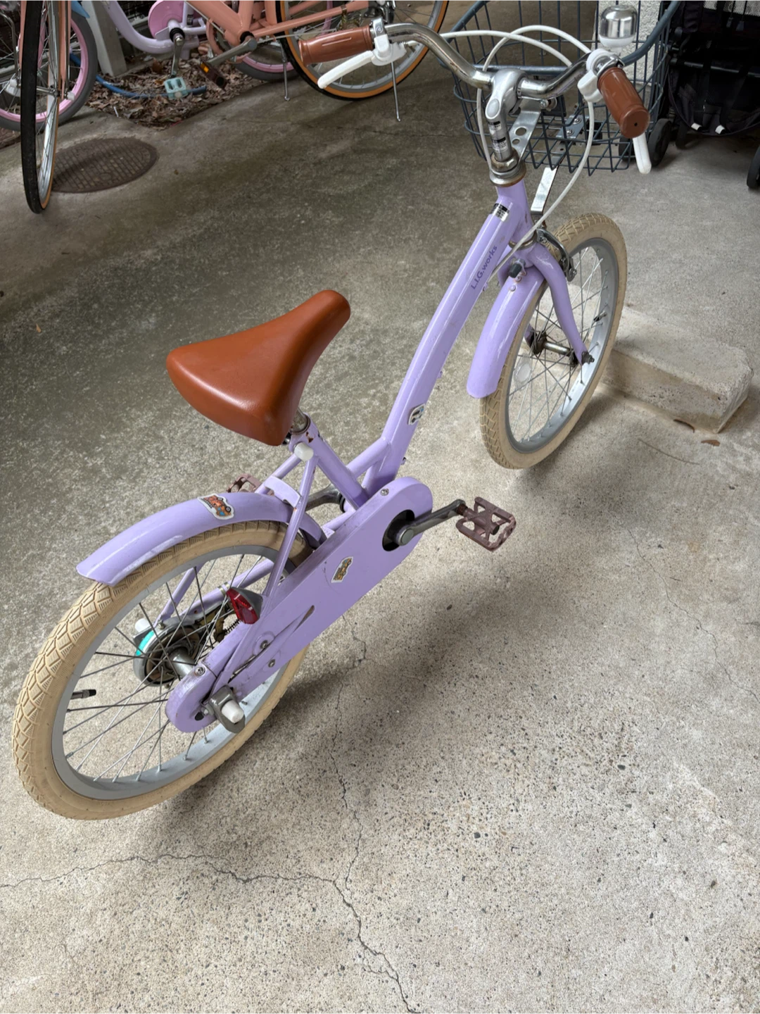 L.I.G.works 子供用自転車 18インチ パープルの写真3枚目