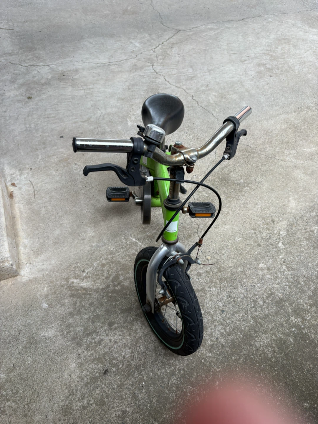 へんしんバイク　グリーン 子供用自転車の写真2枚目
