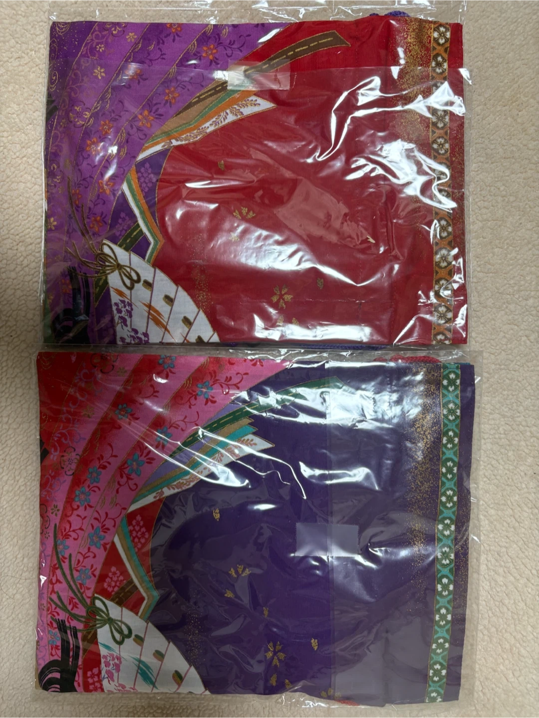 和柄 巾着 2点セット