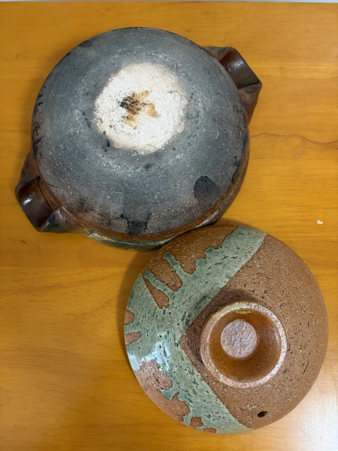 陶器製 蓋付き土鍋 煮物鉢 和食器の写真3枚目