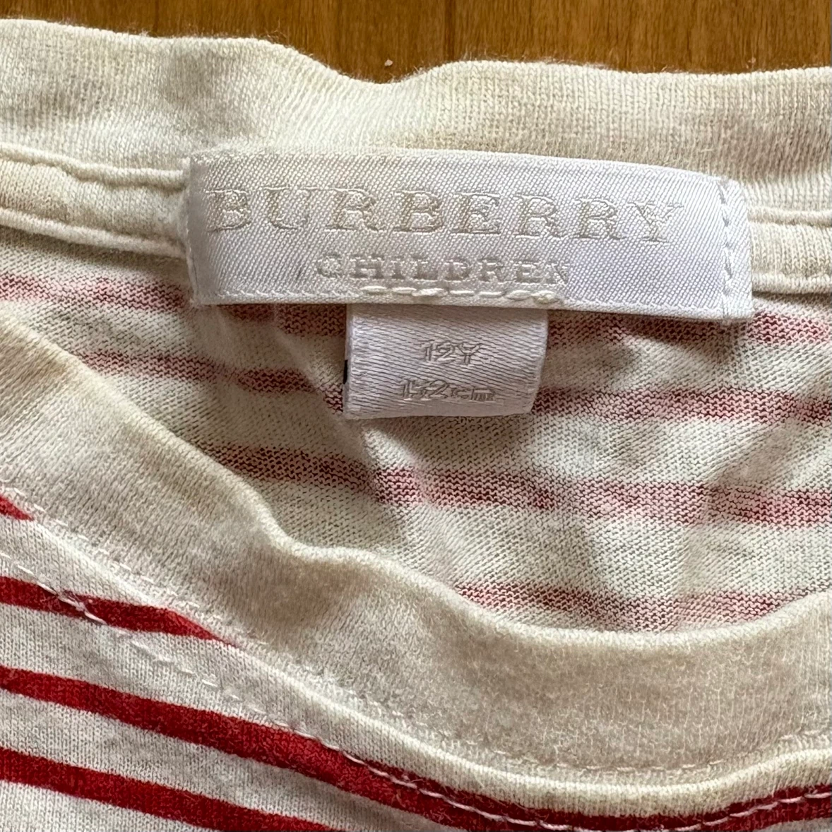 BURBERRY CHILDREN ボーダー 半袖Tシャツ 赤白 キッズ152の写真2枚目