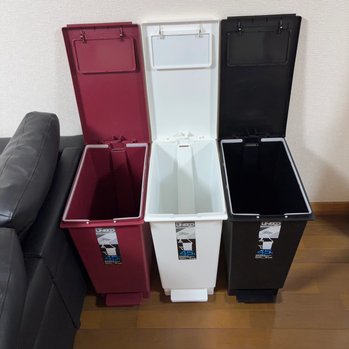 トンボ ユニード ゴミ箱 3個セット 45Lの写真2枚目