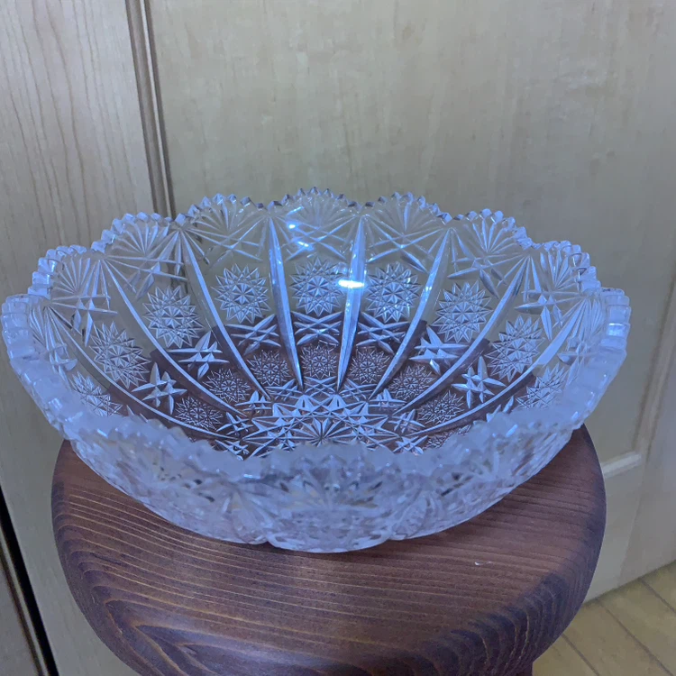 クリスタルガラス フルーツボウル