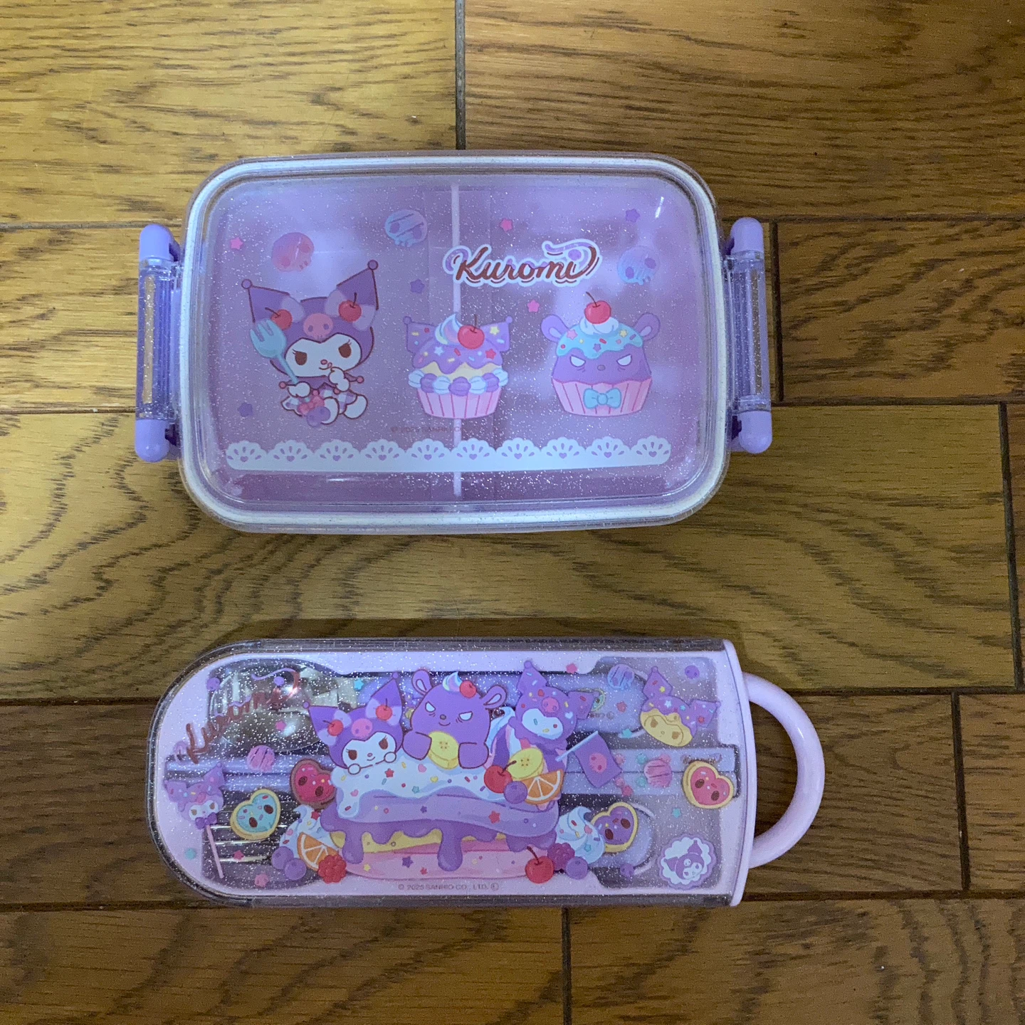 ふわっとタイト お弁当箱 450mlクロミ スプーン フォーク 箸 3点セット