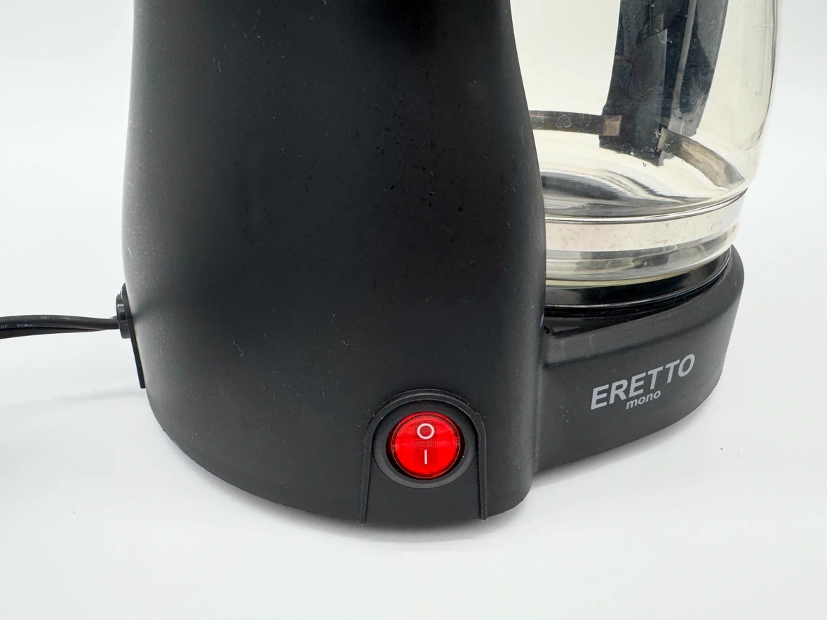 ERETTO mono コーヒーメーカー ET-108 5杯用 730ml ブラックの写真2枚目