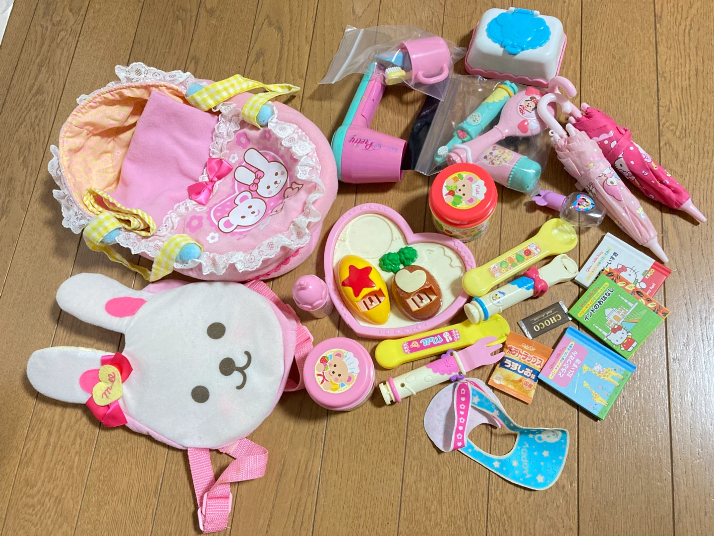 メルちゃん他　いろいろお世話セット　リュック有り