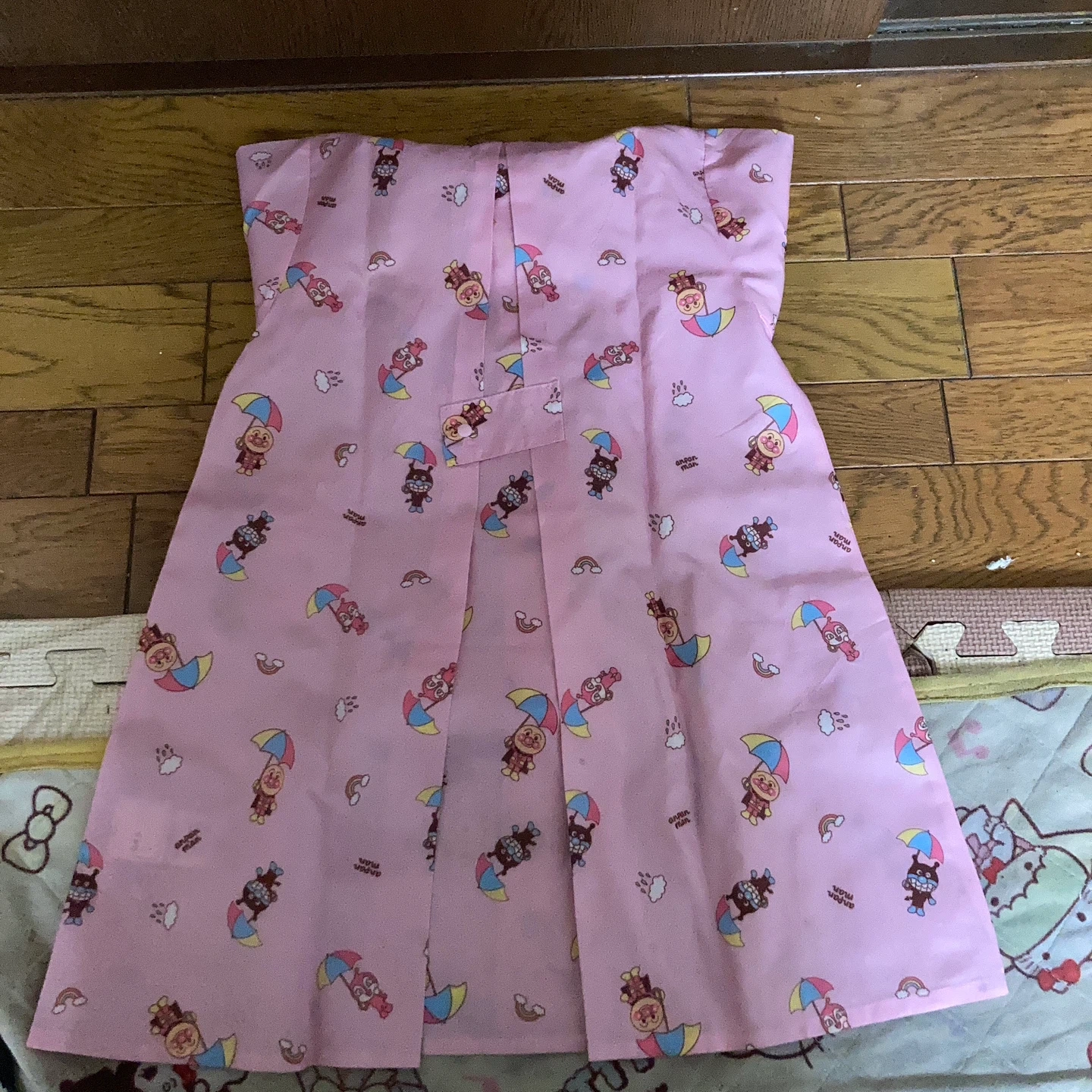 子供用 アンパンマン レインコート ピンク 収納袋付きの写真2枚目