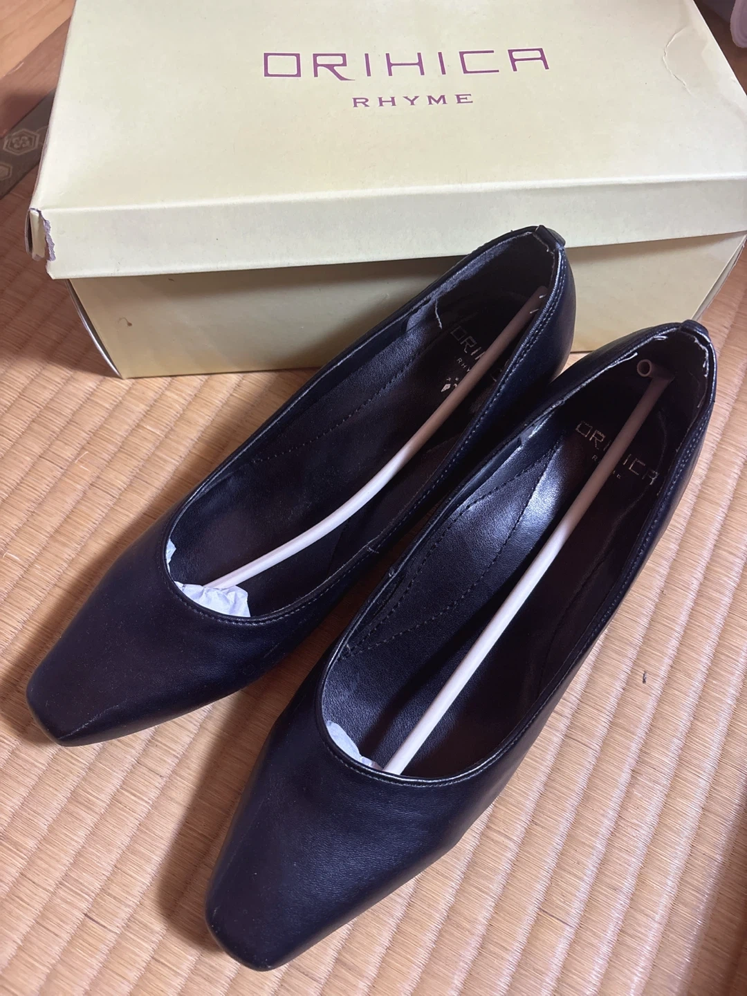 オリヒカ パンプス 黒 24cm