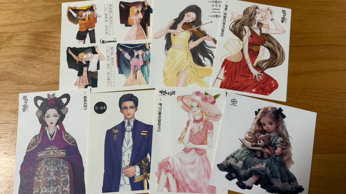 人物ステッカー 30枚セット おまけ付き コラージュ 素材 おすそ分け まとめ売り 詰め合わせの写真4枚目