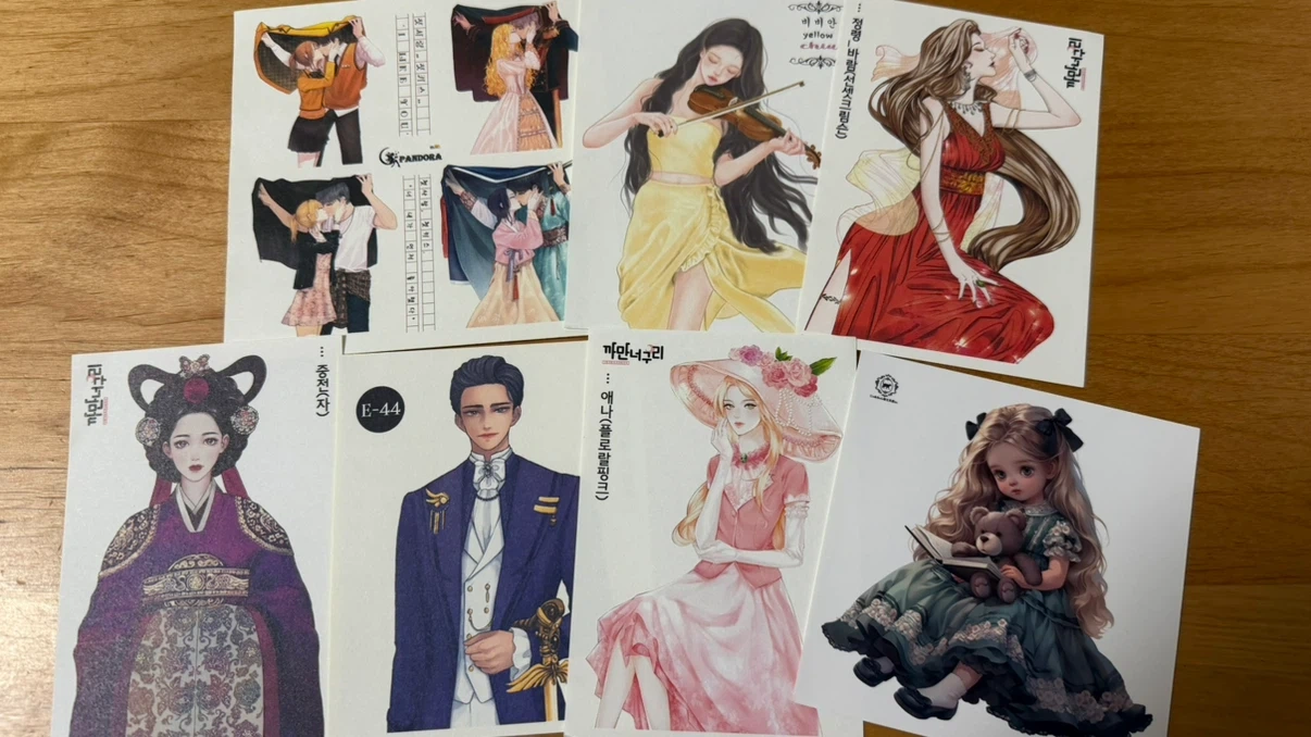 人物ステッカー 30枚セット おまけ付き コラージュ 素材 おすそ分け まとめ売り 詰め合わせの写真4枚目