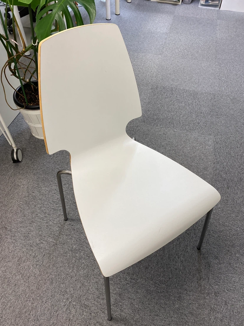 IKEA スタッキングチェア ホワイト 4脚セット