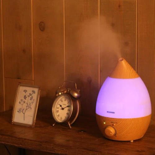 アイリスオーヤマ 超音波加湿器 木目調の写真3枚目
