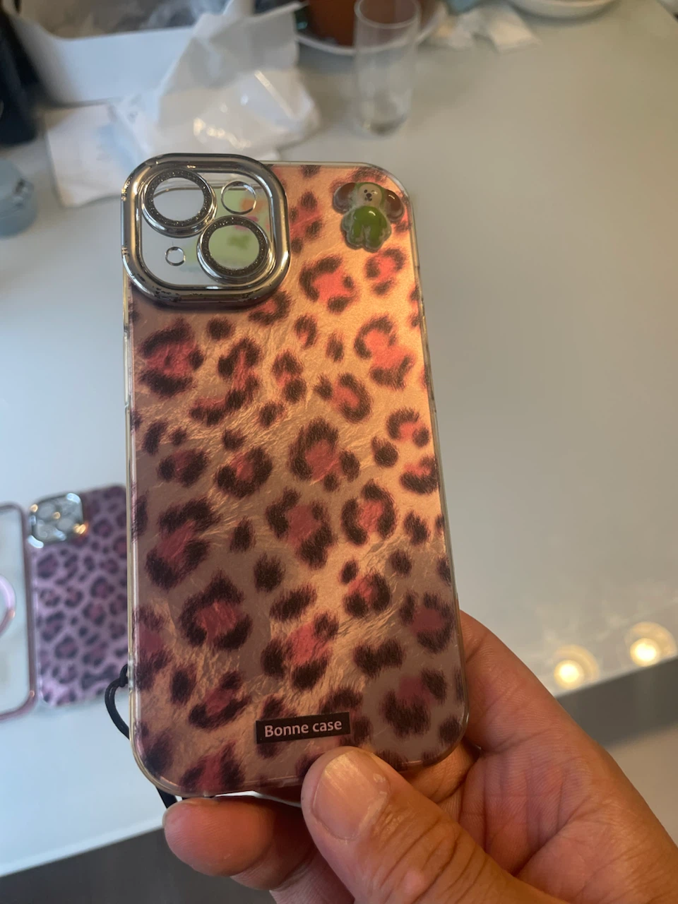 iPhone15ボンヌケース iPhoneケース ヒョウ柄