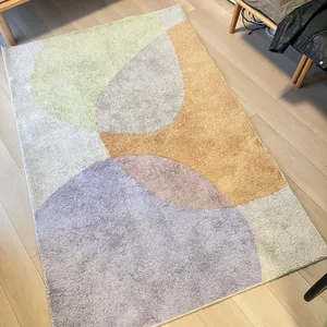 unico FOKEL 北欧風 デザインラグ 186×120cm パステルカラー北欧風 カラフル ラグ カーペット