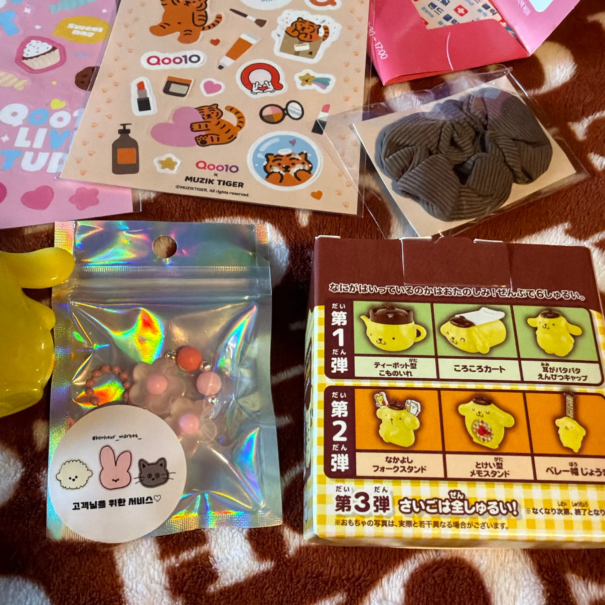 新品未使用🎀ポムポムプリン&韓国雑貨&ステッカー8点セットの写真5枚目