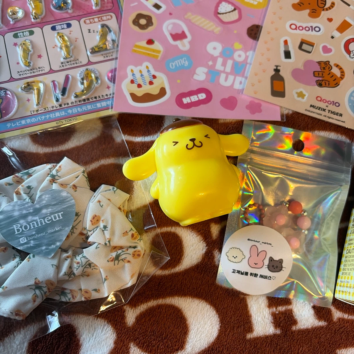 新品未使用🎀ポムポムプリン&韓国雑貨&ステッカー8点セットの写真7枚目
