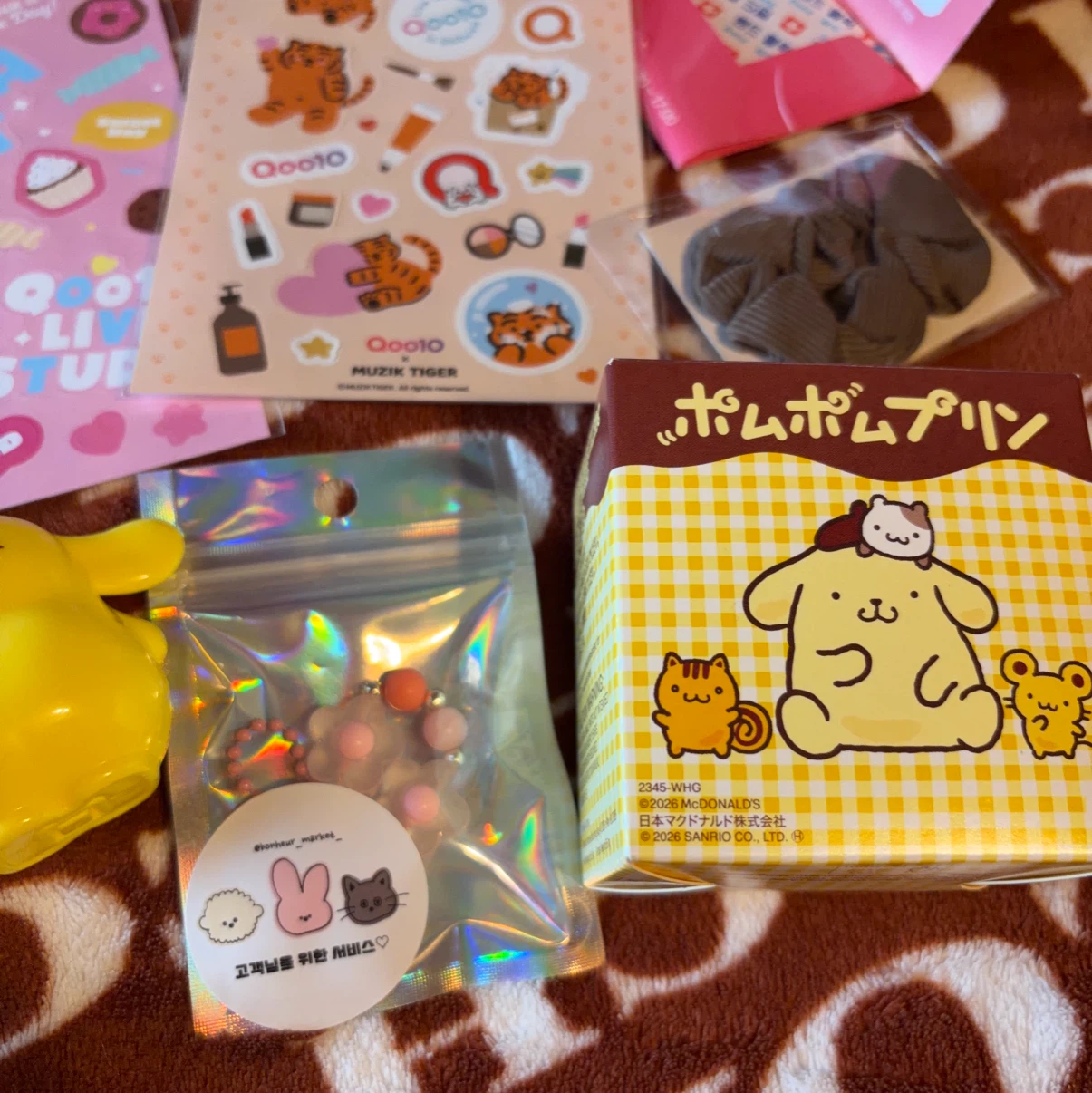 新品未使用🎀ポムポムプリン&韓国雑貨&ステッカー8点セットの写真8枚目