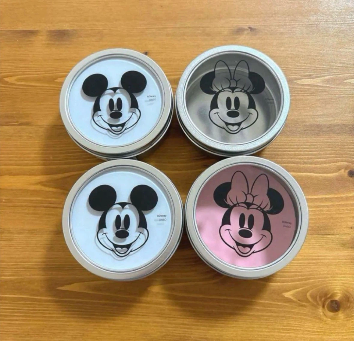 【無料】 Disney ミッキー ミニー マグネットケース キャニスター 4個セット