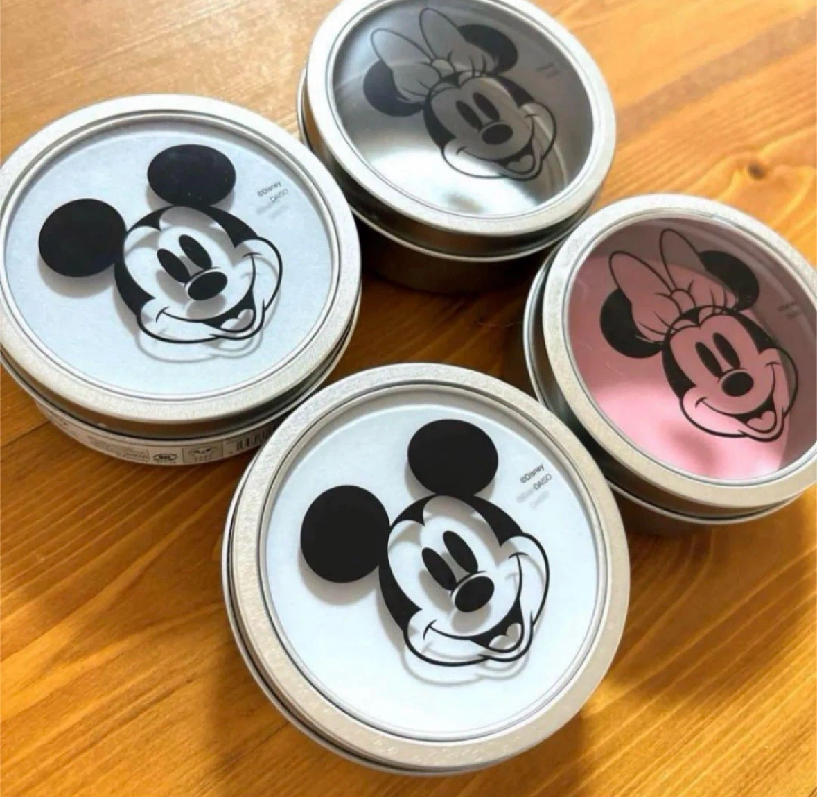 【無料】 Disney ミッキー ミニー マグネットケース キャニスター 4個セットの写真2枚目