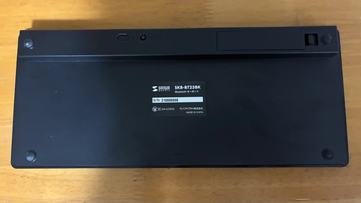 スマホにも接続可 充電不要 Bluetoothキーボード SKB-BT25BK サンワサプライの写真2枚目