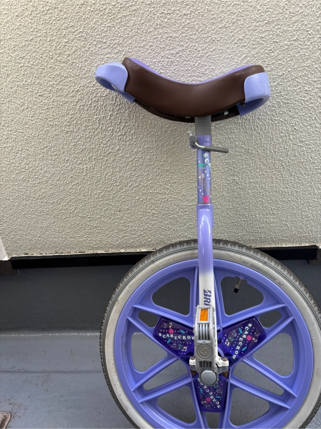 ブリヂストン 一輪車 スケアクロウ 18インチ パープル