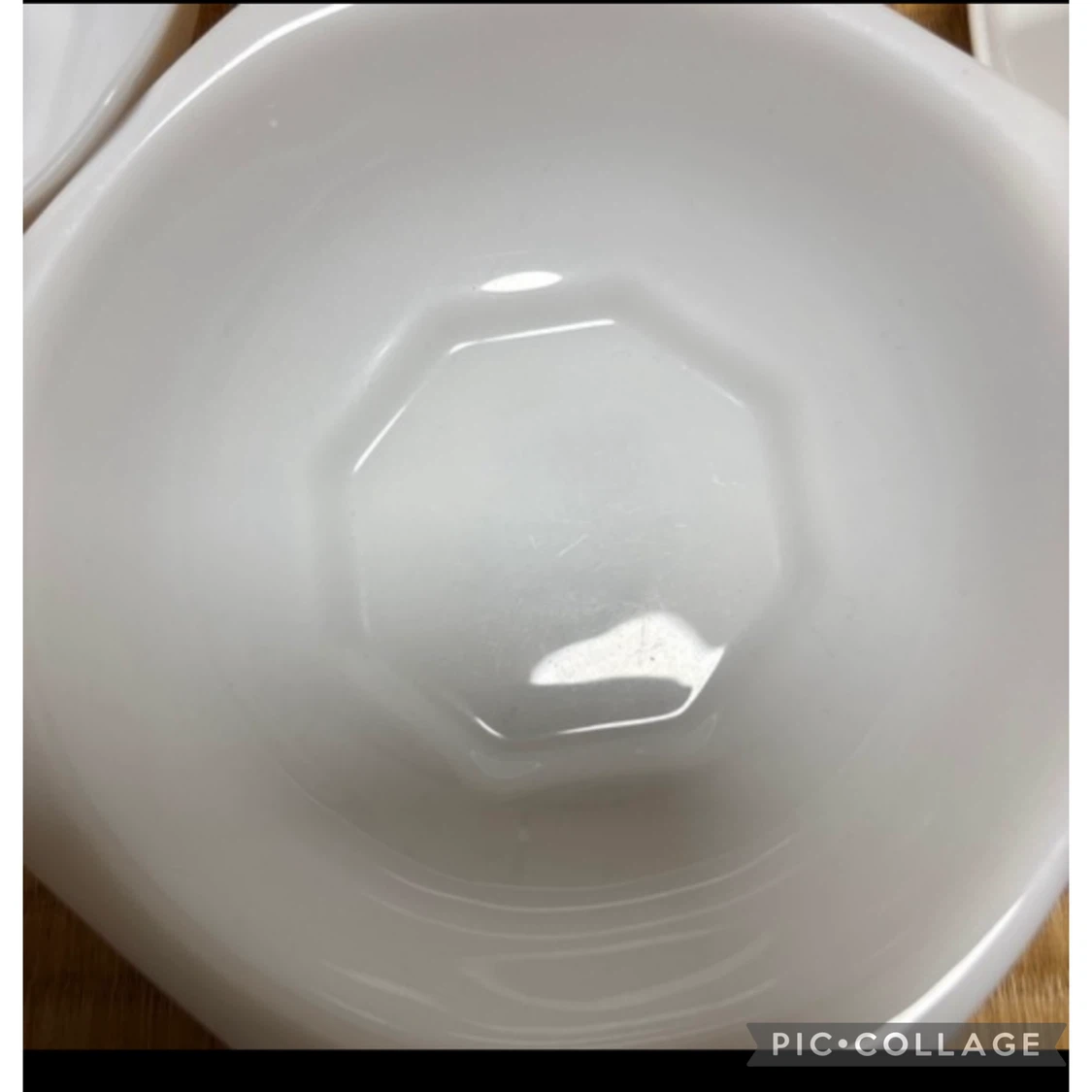 中古　白いランチプレートとボウルセット※条件付き無料の写真3枚目