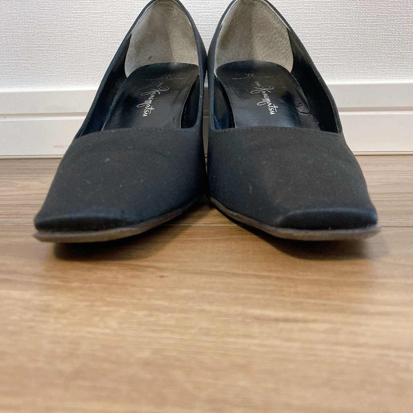 銀座かねまつ パンプス 黒 22.5cm Eの写真3枚目
