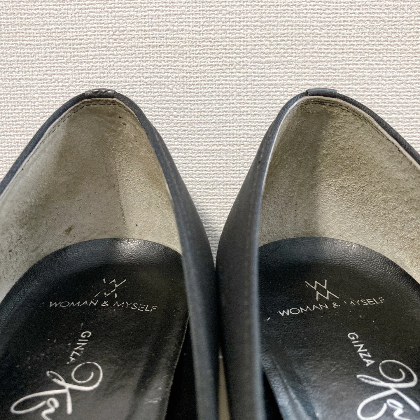 銀座かねまつ パンプス 黒 22.5cm Eの写真9枚目